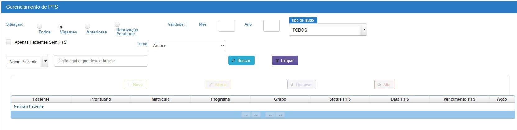 Plano Terapêutico no eHosp